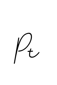 The best way (BallpointsItalic-DORy9) to make a short signature is to pick only two or three words in your name. The name Pt include a total of six letters. For converting this name. Pt signature style 11 images and pictures png