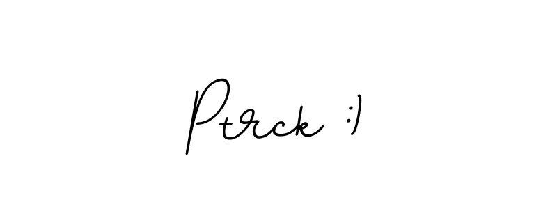Use a signature maker to create a handwritten signature online. With this signature software, you can design (BallpointsItalic-DORy9) your own signature for name Ptrck :). Ptrck :) signature style 11 images and pictures png