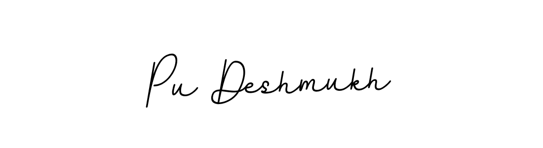 Similarly BallpointsItalic-DORy9 is the best handwritten signature design. Signature creator online .You can use it as an online autograph creator for name Pu Deshmukh. Pu Deshmukh signature style 11 images and pictures png