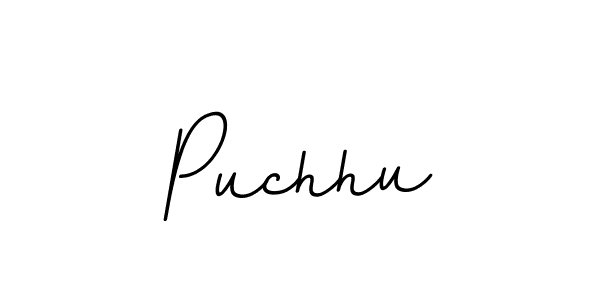 How to make Puchhu name signature. Use BallpointsItalic-DORy9 style for creating short signs online. This is the latest handwritten sign. Puchhu signature style 11 images and pictures png