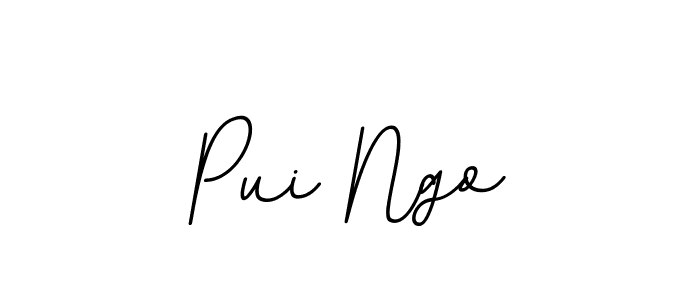 How to make Pui Ngo signature? BallpointsItalic-DORy9 is a professional autograph style. Create handwritten signature for Pui Ngo name. Pui Ngo signature style 11 images and pictures png