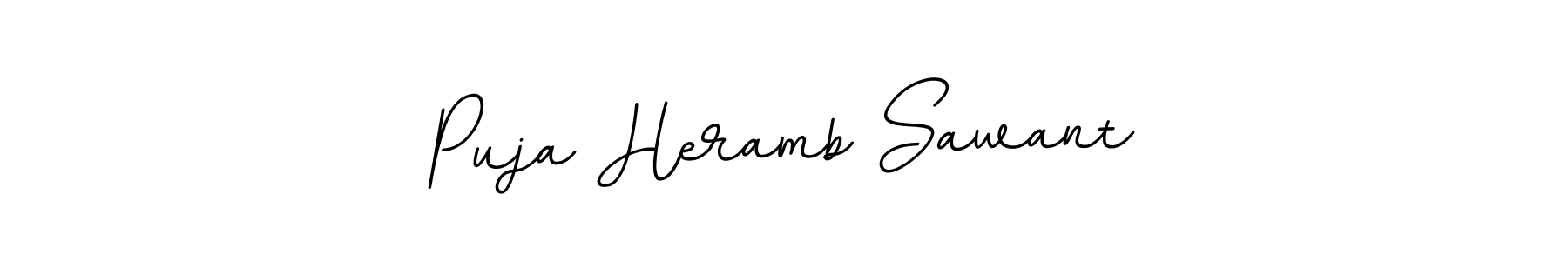 It looks lik you need a new signature style for name Puja Heramb Sawant. Design unique handwritten (BallpointsItalic-DORy9) signature with our free signature maker in just a few clicks. Puja Heramb Sawant signature style 11 images and pictures png