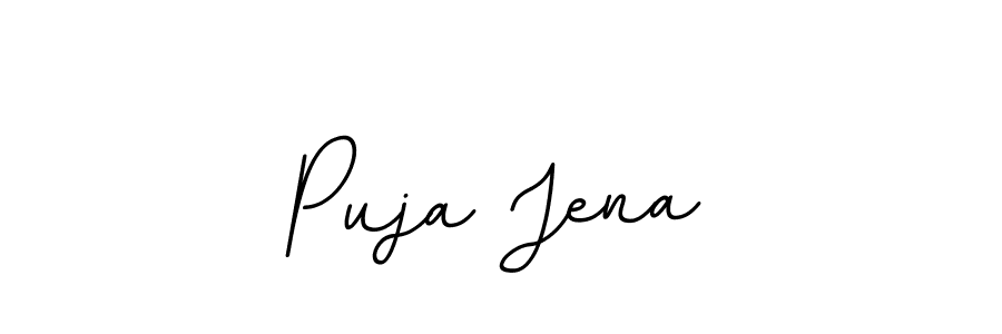 This is the best signature style for the Puja Jena name. Also you like these signature font (BallpointsItalic-DORy9). Mix name signature. Puja Jena signature style 11 images and pictures png