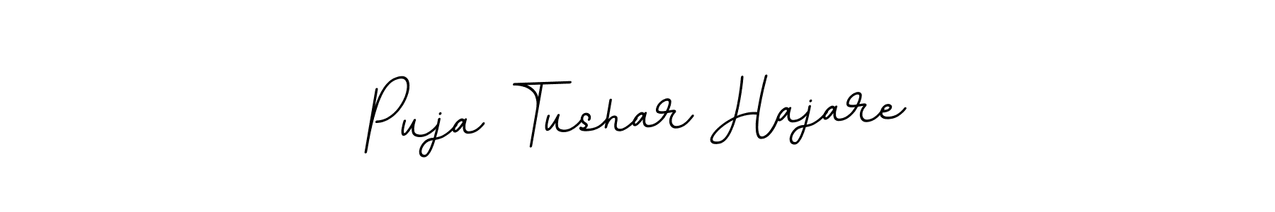 BallpointsItalic-DORy9 is a professional signature style that is perfect for those who want to add a touch of class to their signature. It is also a great choice for those who want to make their signature more unique. Get Puja Tushar Hajare name to fancy signature for free. Puja Tushar Hajare signature style 11 images and pictures png