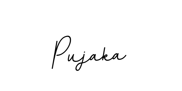 Also we have Pujaka name is the best signature style. Create professional handwritten signature collection using BallpointsItalic-DORy9 autograph style. Pujaka signature style 11 images and pictures png