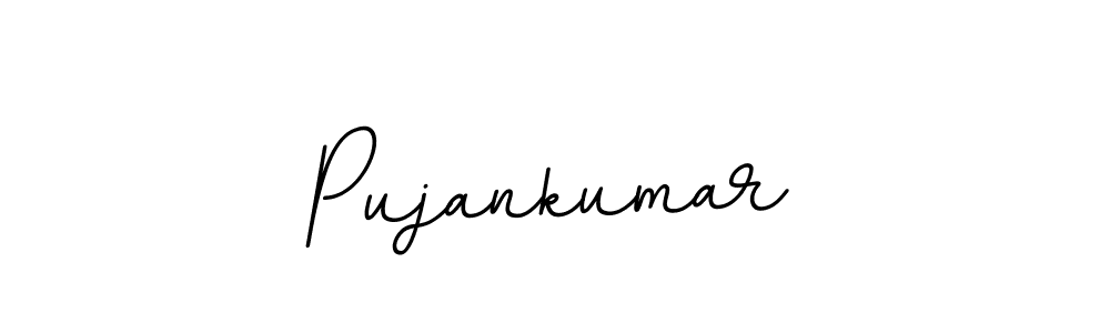 The best way (BallpointsItalic-DORy9) to make a short signature is to pick only two or three words in your name. The name Pujankumar include a total of six letters. For converting this name. Pujankumar signature style 11 images and pictures png