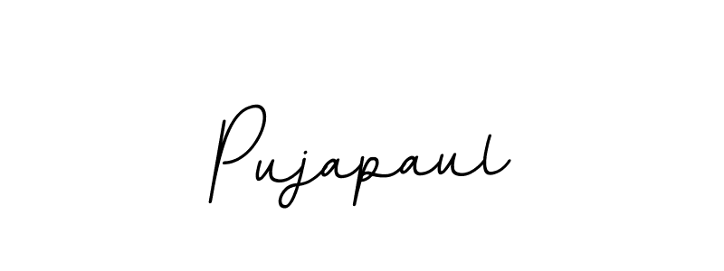 The best way (BallpointsItalic-DORy9) to make a short signature is to pick only two or three words in your name. The name Pujapaul include a total of six letters. For converting this name. Pujapaul signature style 11 images and pictures png