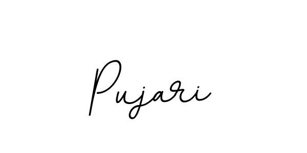 Use a signature maker to create a handwritten signature online. With this signature software, you can design (BallpointsItalic-DORy9) your own signature for name Pujari. Pujari signature style 11 images and pictures png