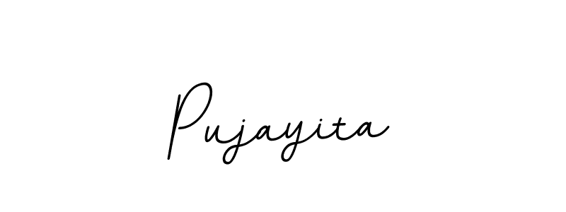 if you are searching for the best signature style for your name Pujayita. so please give up your signature search. here we have designed multiple signature styles  using BallpointsItalic-DORy9. Pujayita signature style 11 images and pictures png