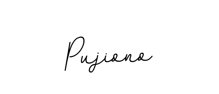 You should practise on your own different ways (BallpointsItalic-DORy9) to write your name (Pujiono) in signature. don't let someone else do it for you. Pujiono signature style 11 images and pictures png
