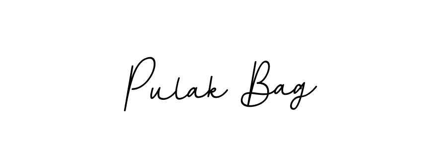 Make a beautiful signature design for name Pulak Bag. With this signature (BallpointsItalic-DORy9) style, you can create a handwritten signature for free. Pulak Bag signature style 11 images and pictures png