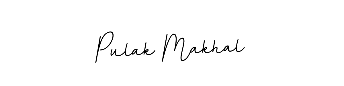 How to make Pulak Makhal name signature. Use BallpointsItalic-DORy9 style for creating short signs online. This is the latest handwritten sign. Pulak Makhal signature style 11 images and pictures png