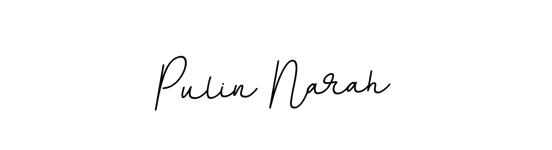 Make a beautiful signature design for name Pulin Narah. With this signature (BallpointsItalic-DORy9) style, you can create a handwritten signature for free. Pulin Narah signature style 11 images and pictures png