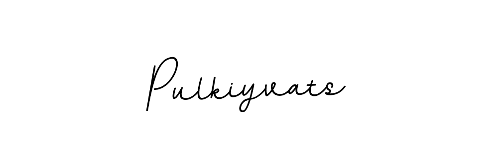 Pulkiyvats stylish signature style. Best Handwritten Sign (BallpointsItalic-DORy9) for my name. Handwritten Signature Collection Ideas for my name Pulkiyvats. Pulkiyvats signature style 11 images and pictures png