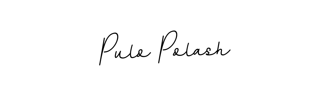 The best way (BallpointsItalic-DORy9) to make a short signature is to pick only two or three words in your name. The name Pulo Polash include a total of six letters. For converting this name. Pulo Polash signature style 11 images and pictures png