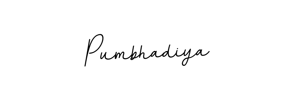 The best way (BallpointsItalic-DORy9) to make a short signature is to pick only two or three words in your name. The name Pumbhadiya include a total of six letters. For converting this name. Pumbhadiya signature style 11 images and pictures png