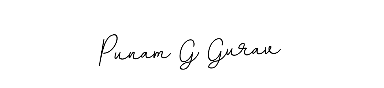 Design your own signature with our free online signature maker. With this signature software, you can create a handwritten (BallpointsItalic-DORy9) signature for name Punam G Gurav. Punam G Gurav signature style 11 images and pictures png