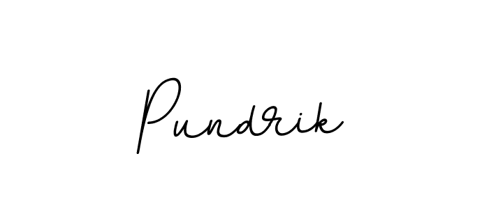 Make a beautiful signature design for name Pundrik. With this signature (BallpointsItalic-DORy9) style, you can create a handwritten signature for free. Pundrik signature style 11 images and pictures png