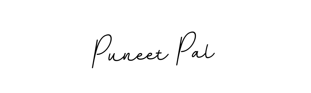 Design your own signature with our free online signature maker. With this signature software, you can create a handwritten (BallpointsItalic-DORy9) signature for name Puneet Pal. Puneet Pal signature style 11 images and pictures png
