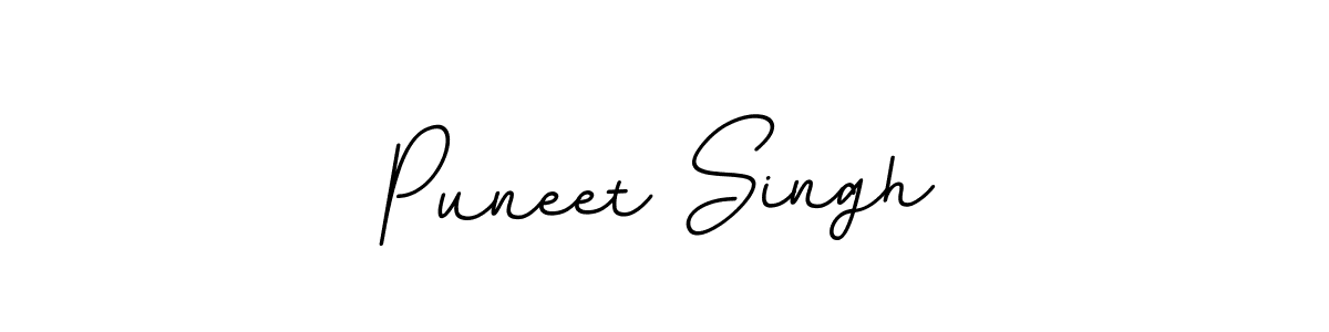 Design your own signature with our free online signature maker. With this signature software, you can create a handwritten (BallpointsItalic-DORy9) signature for name Puneet Singh. Puneet Singh signature style 11 images and pictures png