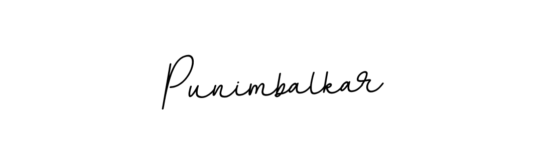 Use a signature maker to create a handwritten signature online. With this signature software, you can design (BallpointsItalic-DORy9) your own signature for name Punimbalkar. Punimbalkar signature style 11 images and pictures png