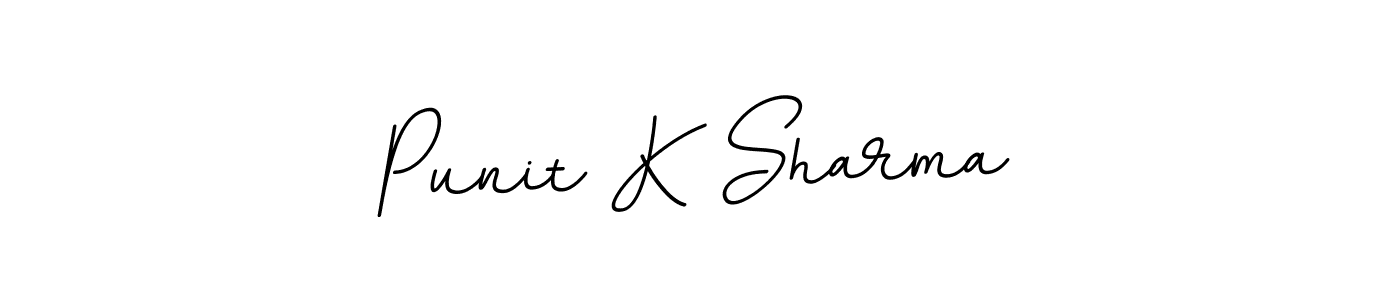 Punit K Sharma stylish signature style. Best Handwritten Sign (BallpointsItalic-DORy9) for my name. Handwritten Signature Collection Ideas for my name Punit K Sharma. Punit K Sharma signature style 11 images and pictures png
