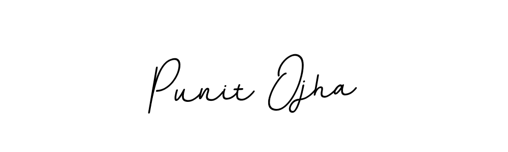 Design your own signature with our free online signature maker. With this signature software, you can create a handwritten (BallpointsItalic-DORy9) signature for name Punit Ojha. Punit Ojha signature style 11 images and pictures png