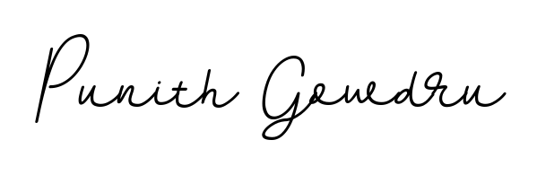 Give your name Punith Gowdru an exquisite flair with the BallpointsItalic-DORy9 script font. Ideal for contracts, resumes, and formal letterheads. Punith Gowdru signature style 11 images and pictures png
