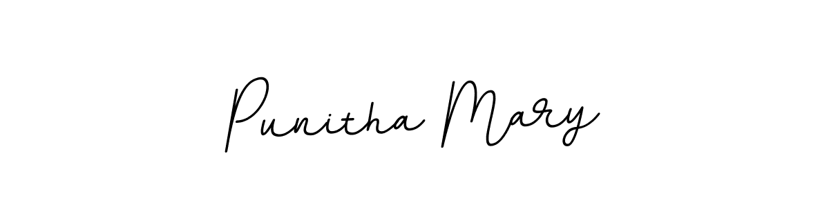 Create a beautiful signature design for name Punitha Mary. With this signature (BallpointsItalic-DORy9) fonts, you can make a handwritten signature for free. Punitha Mary signature style 11 images and pictures png