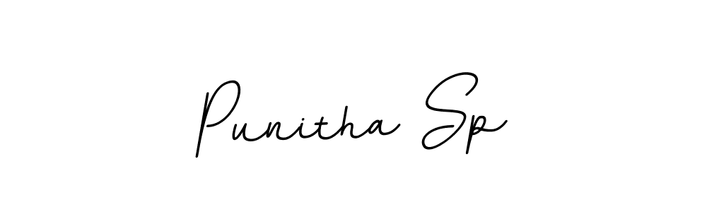 You should practise on your own different ways (BallpointsItalic-DORy9) to write your name (Punitha Sp) in signature. don't let someone else do it for you. Punitha Sp signature style 11 images and pictures png