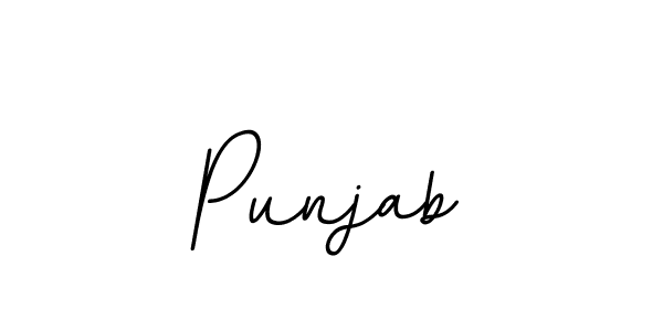 Use a signature maker to create a handwritten signature online. With this signature software, you can design (BallpointsItalic-DORy9) your own signature for name Punjab. Punjab signature style 11 images and pictures png