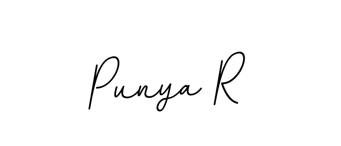 It looks lik you need a new signature style for name Punya R. Design unique handwritten (BallpointsItalic-DORy9) signature with our free signature maker in just a few clicks. Punya R signature style 11 images and pictures png