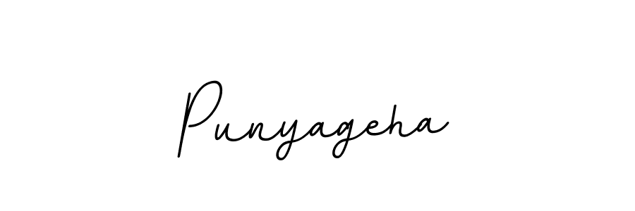 Use a signature maker to create a handwritten signature online. With this signature software, you can design (BallpointsItalic-DORy9) your own signature for name Punyageha. Punyageha signature style 11 images and pictures png
