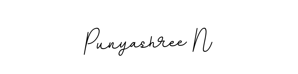 Use a signature maker to create a handwritten signature online. With this signature software, you can design (BallpointsItalic-DORy9) your own signature for name Punyashree N. Punyashree N signature style 11 images and pictures png