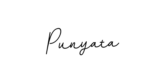 Punyata stylish signature style. Best Handwritten Sign (BallpointsItalic-DORy9) for my name. Handwritten Signature Collection Ideas for my name Punyata. Punyata signature style 11 images and pictures png