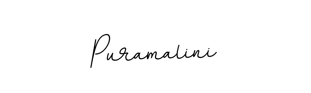 How to make Puramalini signature? BallpointsItalic-DORy9 is a professional autograph style. Create handwritten signature for Puramalini name. Puramalini signature style 11 images and pictures png