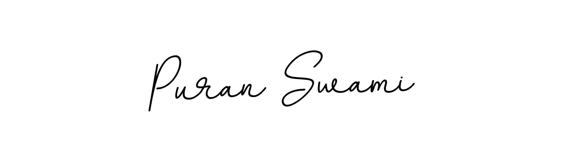 Design your own signature with our free online signature maker. With this signature software, you can create a handwritten (BallpointsItalic-DORy9) signature for name Puran Swami. Puran Swami signature style 11 images and pictures png