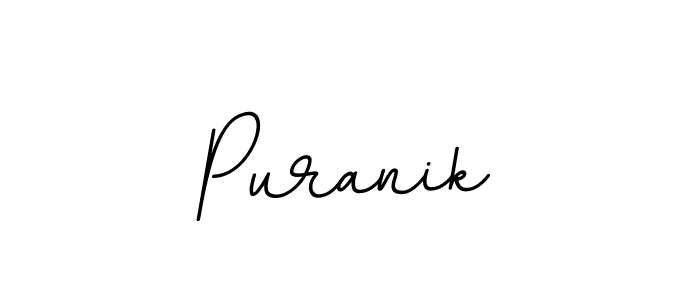 Make a beautiful signature design for name Puranik. With this signature (BallpointsItalic-DORy9) style, you can create a handwritten signature for free. Puranik signature style 11 images and pictures png