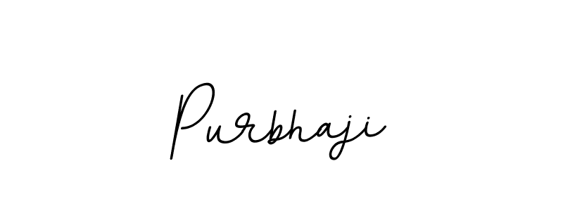 Make a beautiful signature design for name Purbhaji. With this signature (BallpointsItalic-DORy9) style, you can create a handwritten signature for free. Purbhaji signature style 11 images and pictures png
