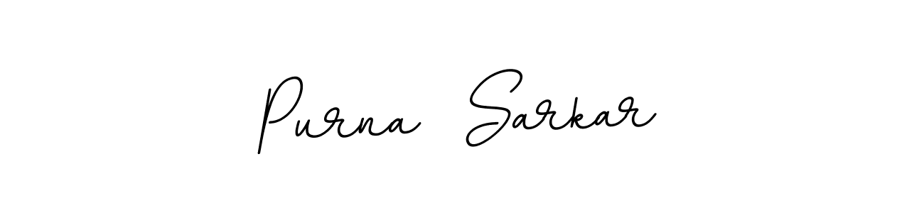 This is the best signature style for the Purna  Sarkar name. Also you like these signature font (BallpointsItalic-DORy9). Mix name signature. Purna  Sarkar signature style 11 images and pictures png