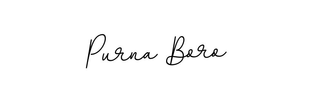 Design your own signature with our free online signature maker. With this signature software, you can create a handwritten (BallpointsItalic-DORy9) signature for name Purna Boro. Purna Boro signature style 11 images and pictures png