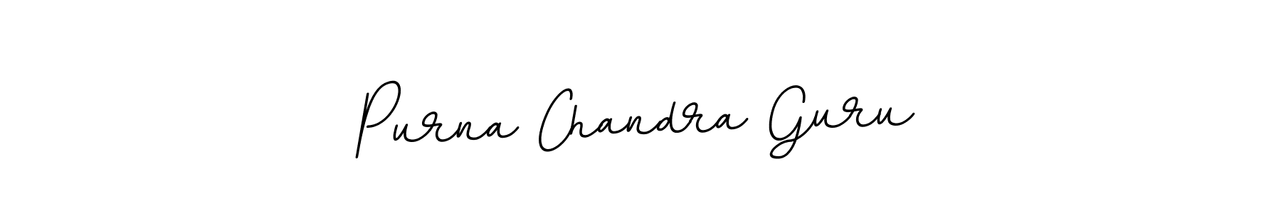 The best way (BallpointsItalic-DORy9) to make a short signature is to pick only two or three words in your name. The name Purna Chandra Guru include a total of six letters. For converting this name. Purna Chandra Guru signature style 11 images and pictures png