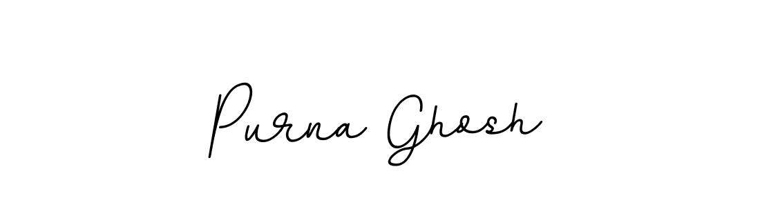 Make a beautiful signature design for name Purna Ghosh. With this signature (BallpointsItalic-DORy9) style, you can create a handwritten signature for free. Purna Ghosh signature style 11 images and pictures png