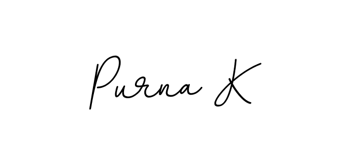 It looks lik you need a new signature style for name Purna K. Design unique handwritten (BallpointsItalic-DORy9) signature with our free signature maker in just a few clicks. Purna K signature style 11 images and pictures png