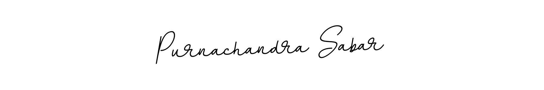 How to make Purnachandra Sabar name signature. Use BallpointsItalic-DORy9 style for creating short signs online. This is the latest handwritten sign. Purnachandra Sabar signature style 11 images and pictures png