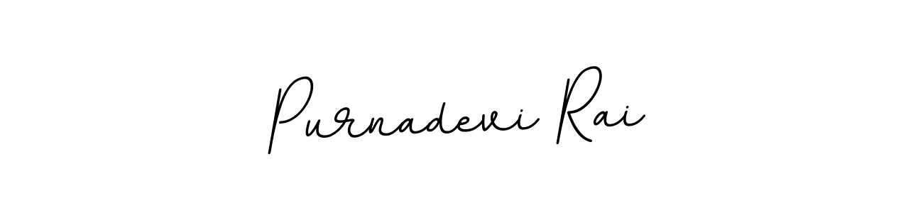 Design your own signature with our free online signature maker. With this signature software, you can create a handwritten (BallpointsItalic-DORy9) signature for name Purnadevi Rai. Purnadevi Rai signature style 11 images and pictures png