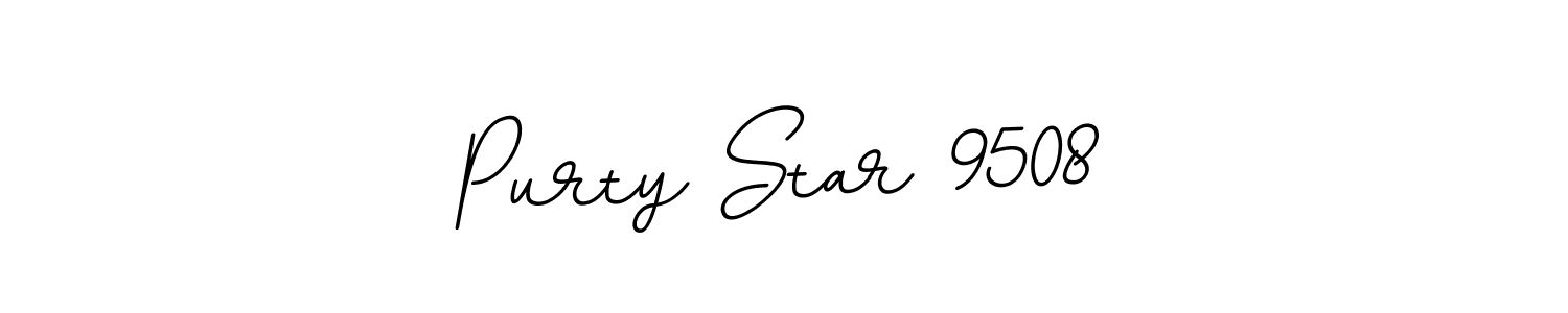 Also we have Purty Star 9508 name is the best signature style. Create professional handwritten signature collection using BallpointsItalic-DORy9 autograph style. Purty Star 9508 signature style 11 images and pictures png