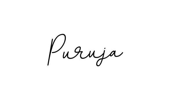 Make a beautiful signature design for name Puruja. With this signature (BallpointsItalic-DORy9) style, you can create a handwritten signature for free. Puruja signature style 11 images and pictures png