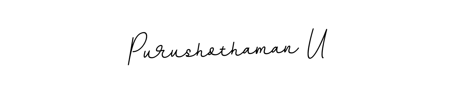 How to make Purushothaman U signature? BallpointsItalic-DORy9 is a professional autograph style. Create handwritten signature for Purushothaman U name. Purushothaman U signature style 11 images and pictures png