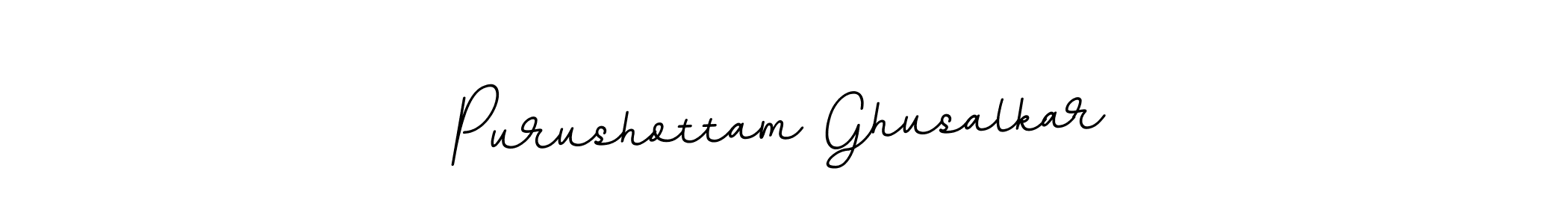 Create a beautiful signature design for name Purushottam Ghusalkar. With this signature (BallpointsItalic-DORy9) fonts, you can make a handwritten signature for free. Purushottam Ghusalkar signature style 11 images and pictures png